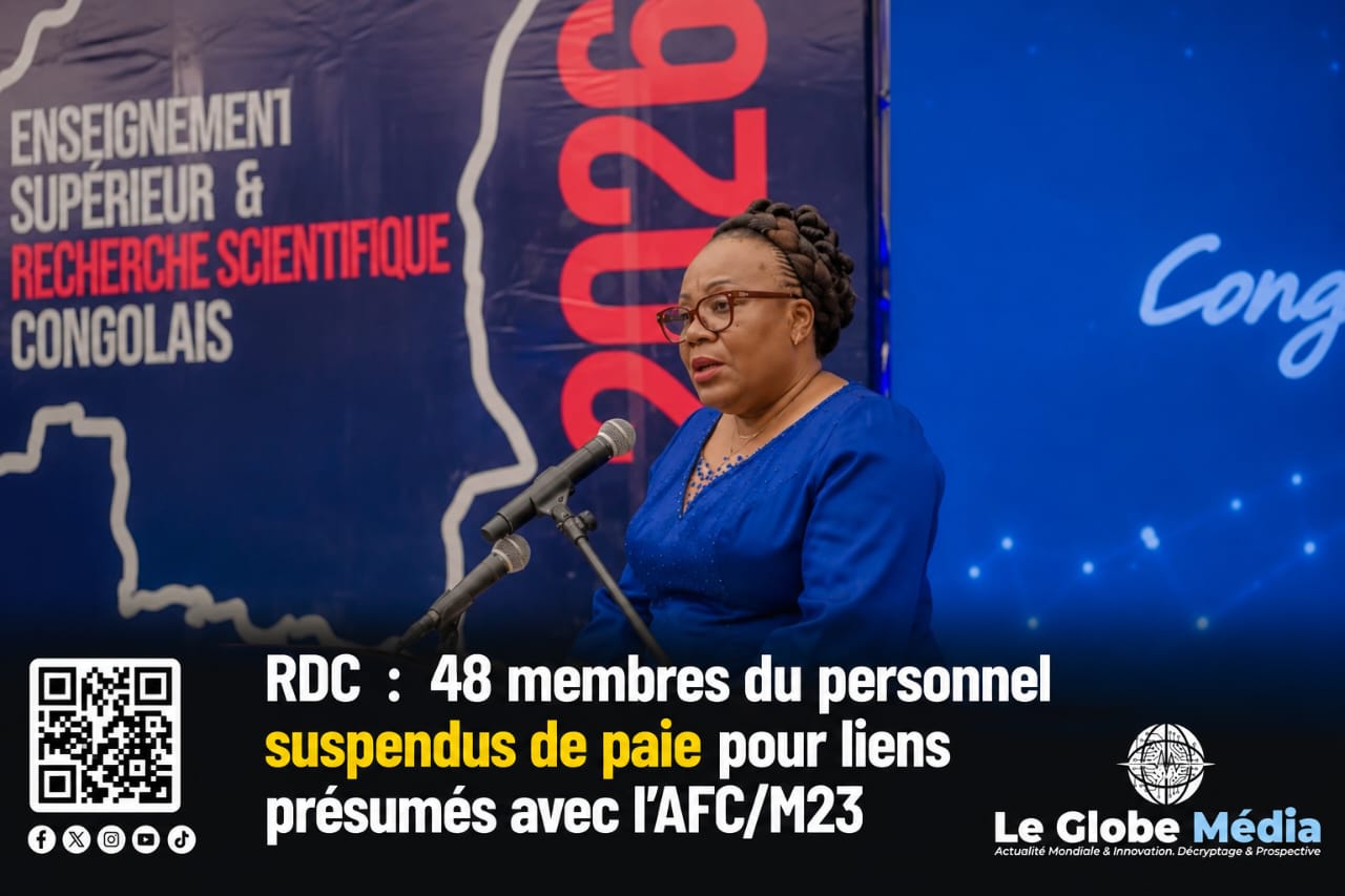 RDC : 48 membres du personnel de l’Enseignement supérieur suspendus de paie pour liens présumés avec l’AFC/M23