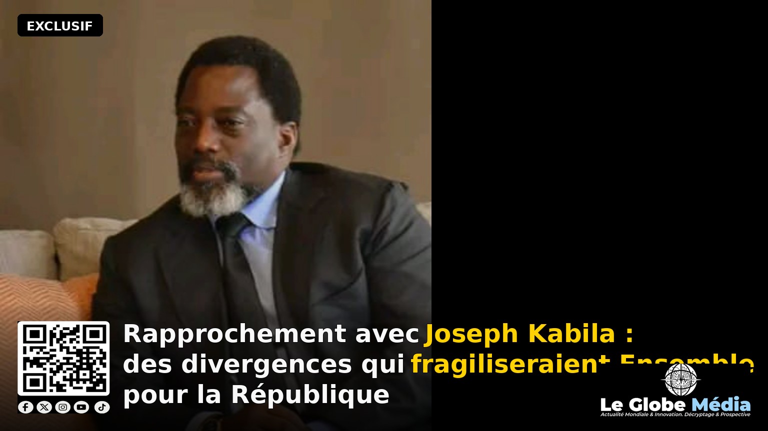Rapprochement avec Joseph Kabila : des divergences qui fragiliseraient Ensemble pour la République