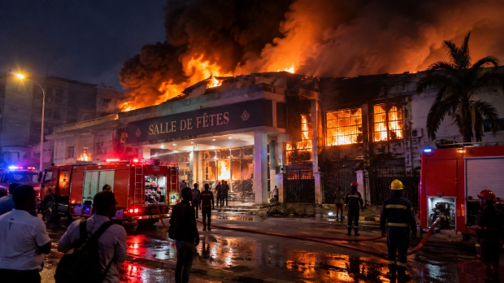 KINSHASA : UN INCENDIE DANS UNE SALLE DE FÊTE TRANSFORME UN MARIAGE EN DRAME